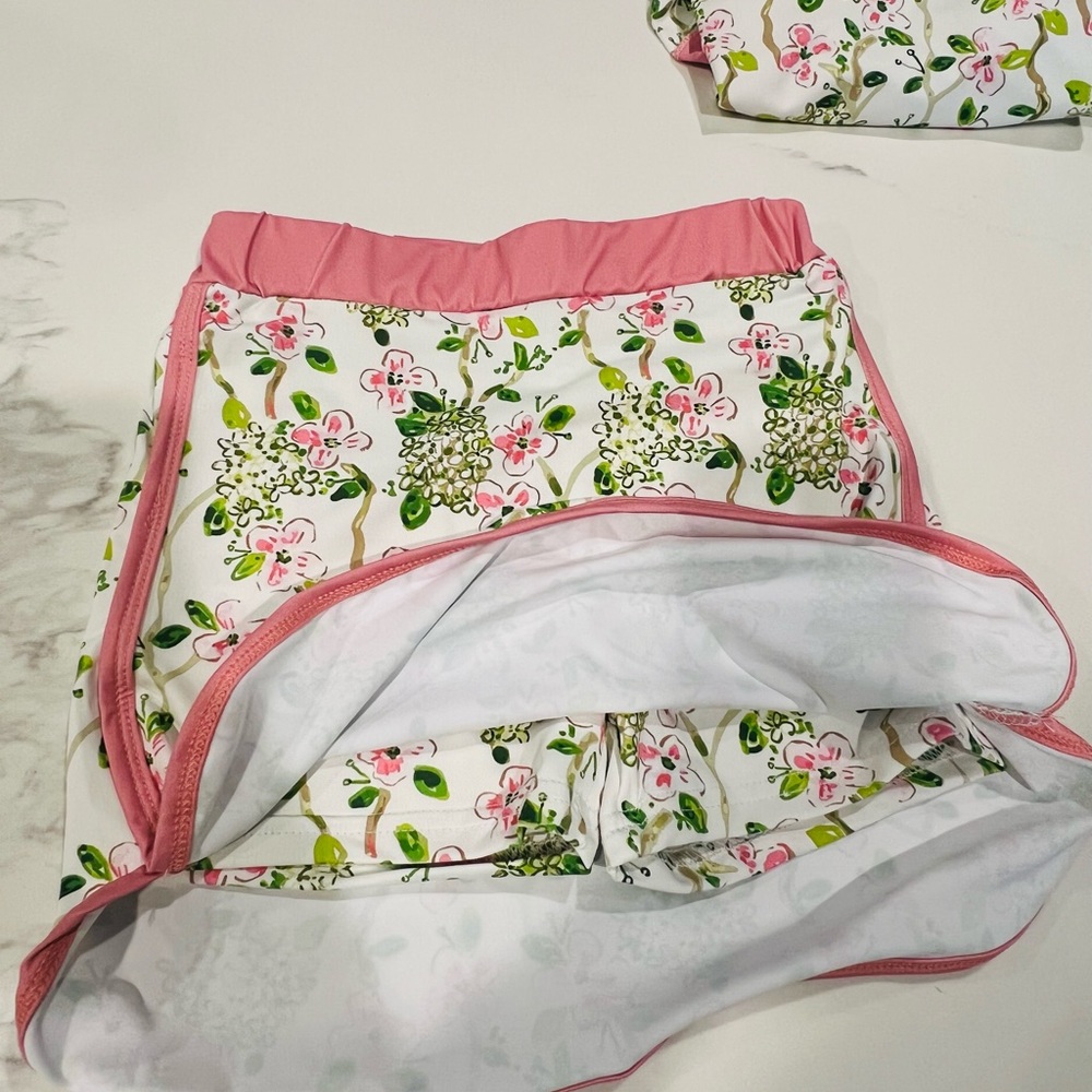 Floral Pink and Green Pullover Jacket - Picture 5 of 6